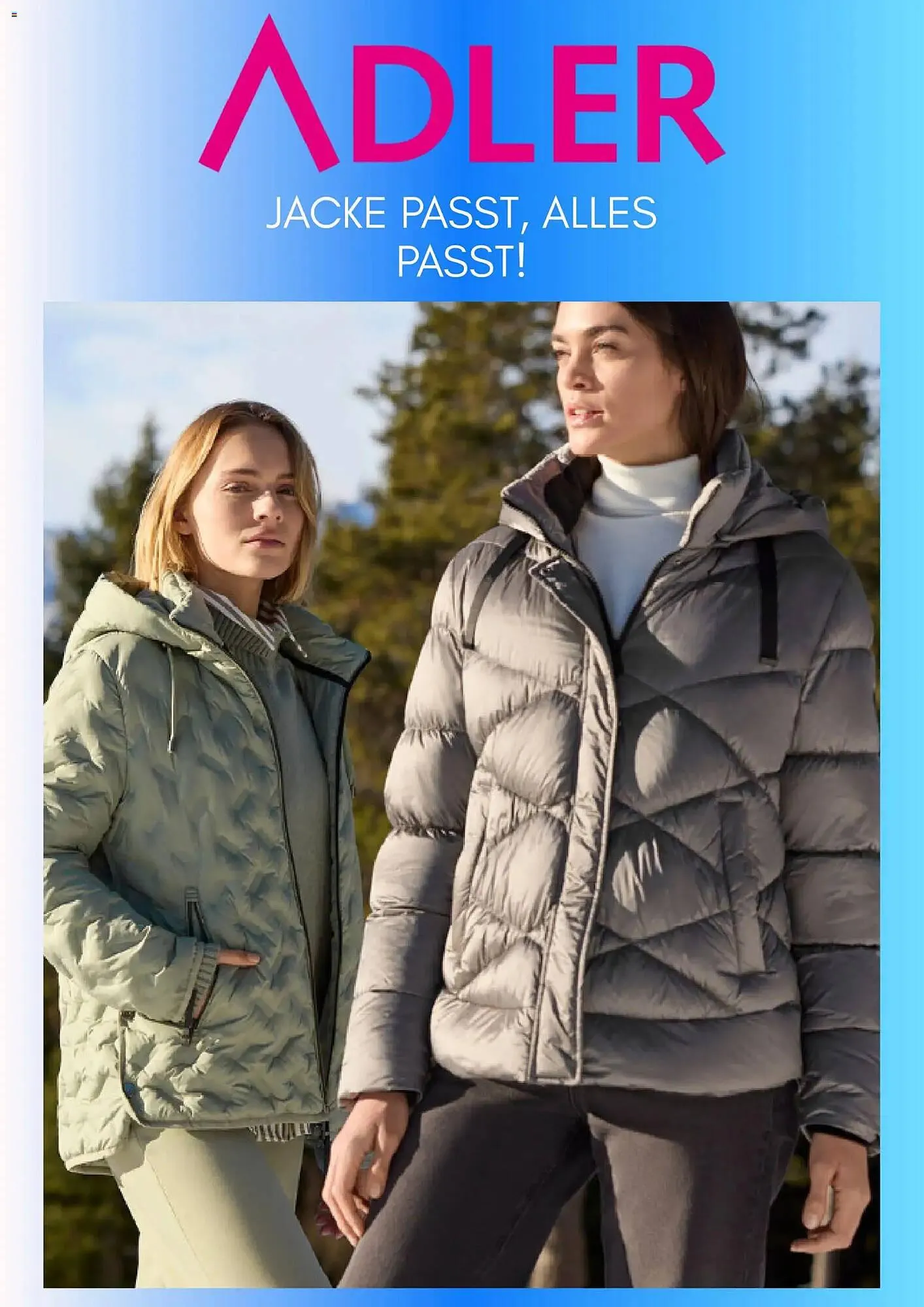 Adler Prospekt von 3. November bis 3. Dezember 2025 - Prospekt seite 1