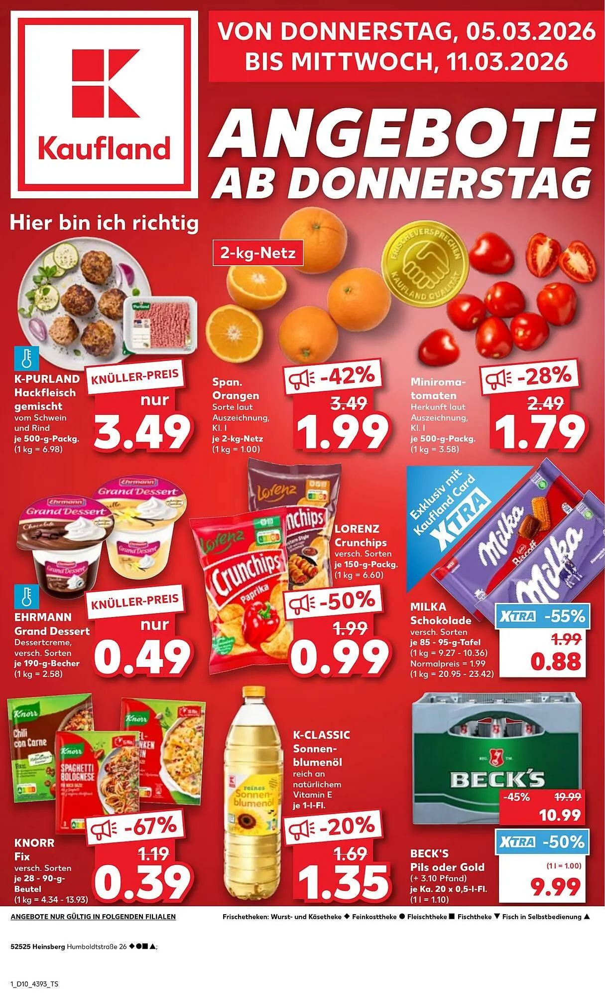 Kaufland Prospekt von 4. März bis 10. März 2026 - Prospekt seite 1