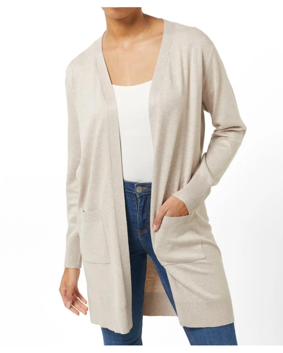 Schlichter Longcardigan