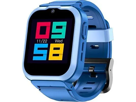 ONESTYLE SMW-Kids Kinder Smartwatch mit GPS und 4G Video- u. Telefonfunktion, SOS Smartwatch Kunststoff Silikon, Blau