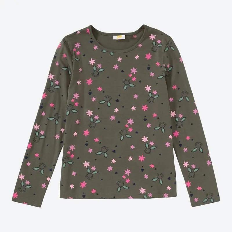 Kinder-Mädchen-Shirt mit Allover-Print
