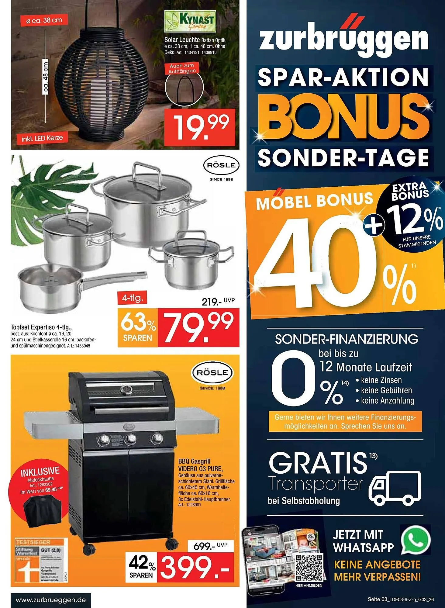 Zurbrüggen Prospekt von 14. März bis 28. März 2026 - Prospekt seite 3