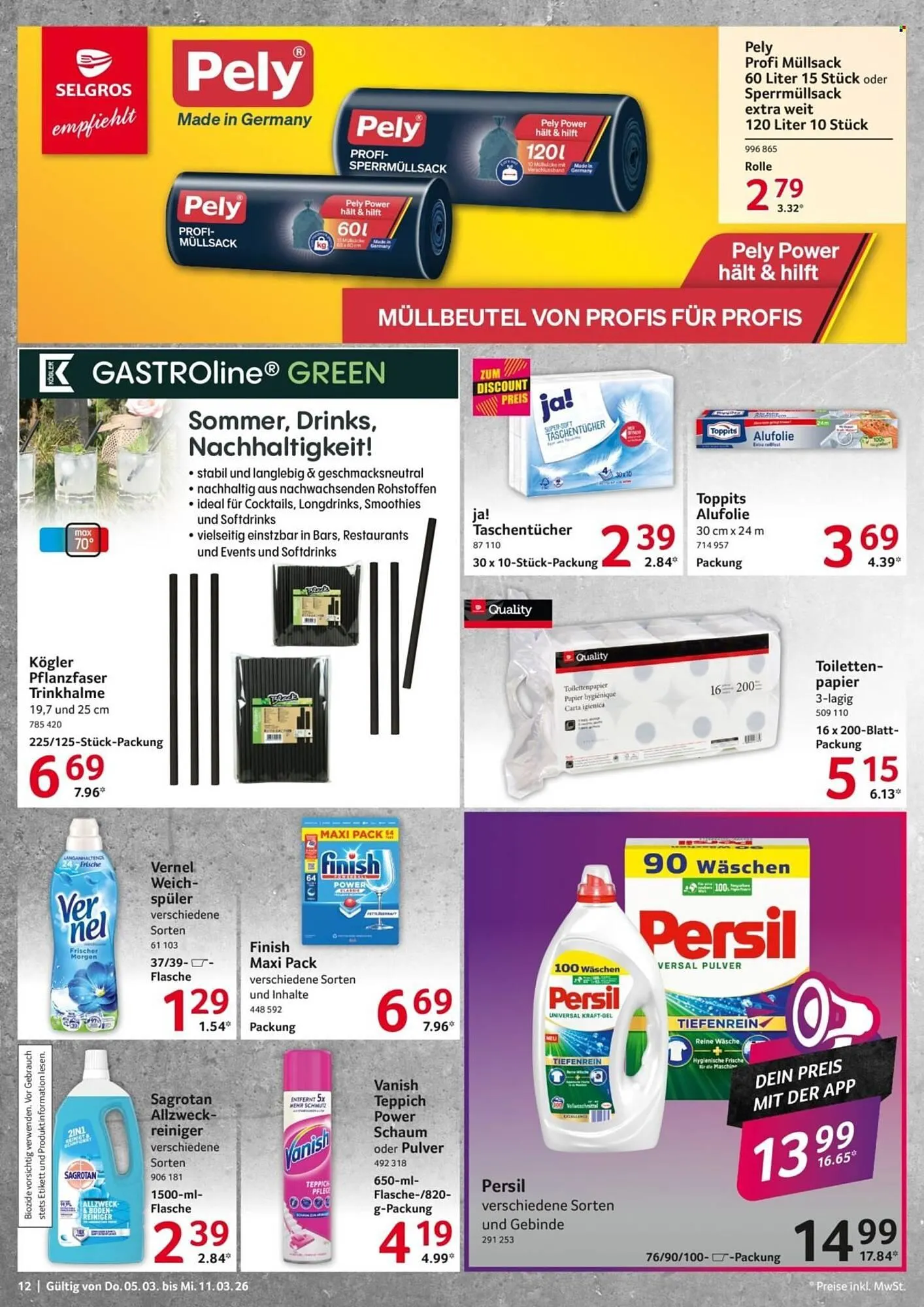 Selgros Prospekt von 5. März bis 11. März 2026 - Prospekt seite 12