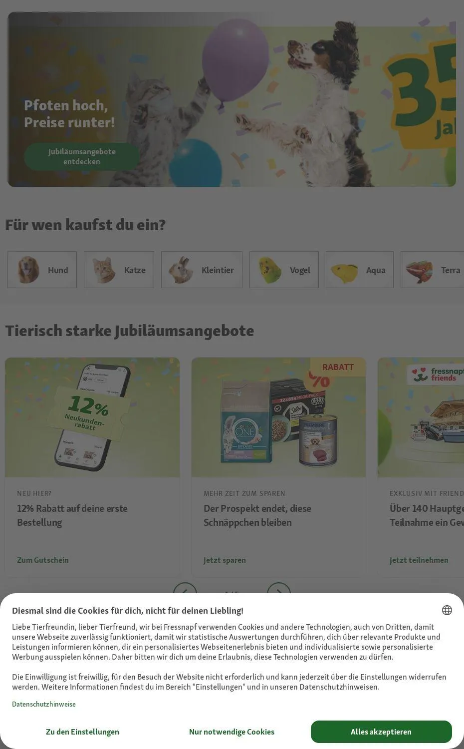 Fressnapf Aktueller Prospekt von 7. April bis 16. April 2025 - Prospekt seite 1