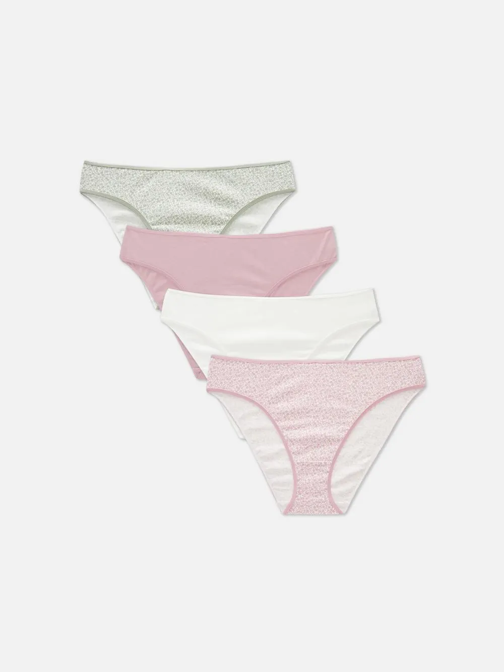 Modische Bikinislips für den Alltag, 4er-Pack