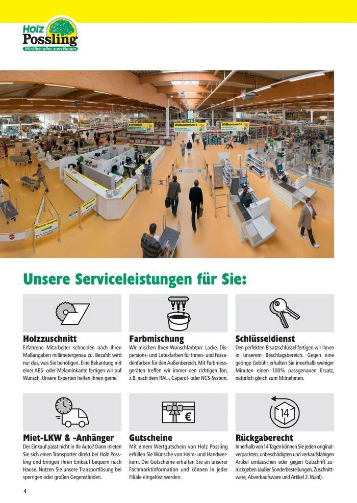 Holz-& Baukatalog 2024/25 von 27. März bis 31. Januar 2025 - Prospekt seite 4