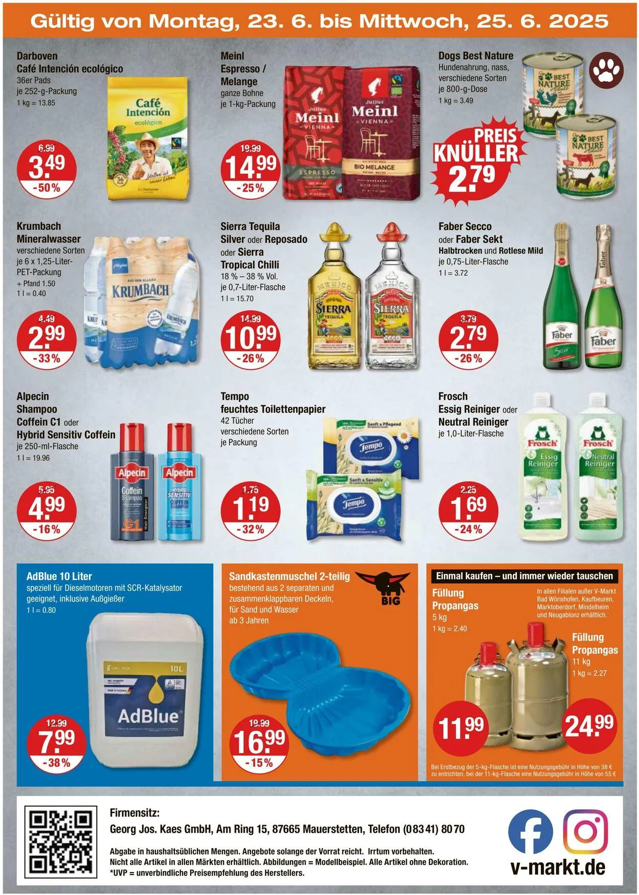 V-Markt Aktueller Prospekt von 20. Juni bis 25. Juni 2025 - Prospekt seite 20