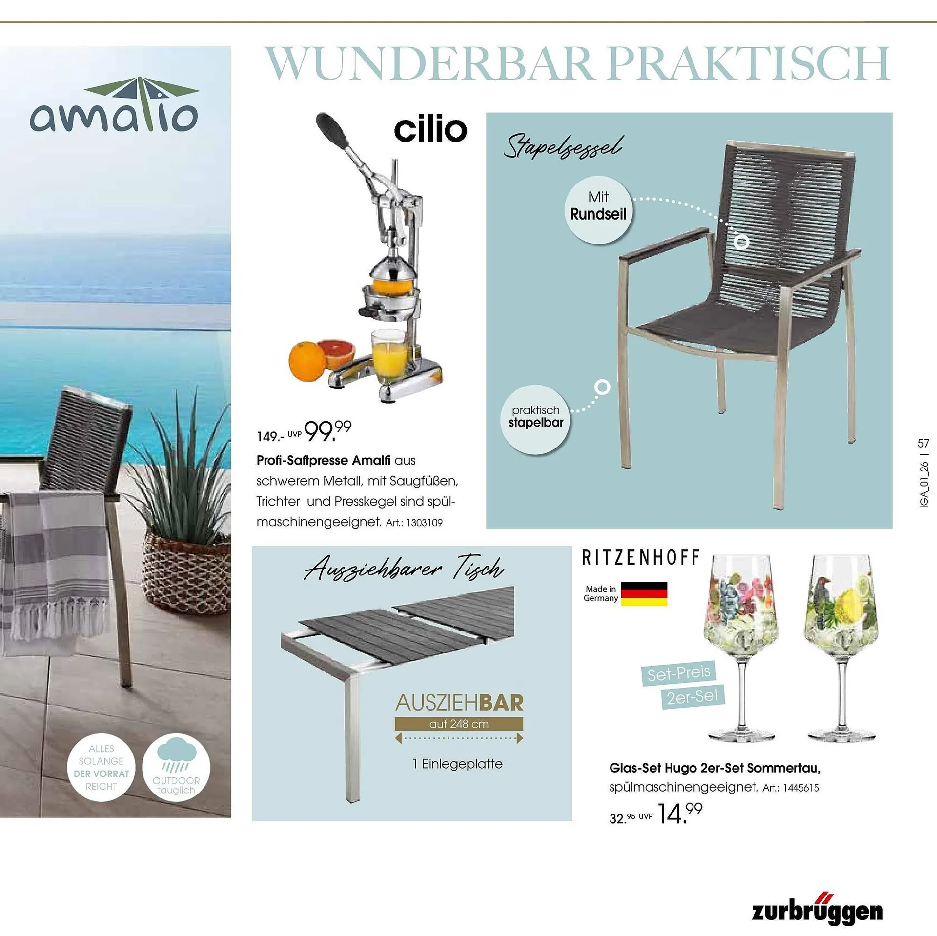 Zurbrüggen Prospekt von 17. März bis 31. August 2026 - Prospekt seite 57