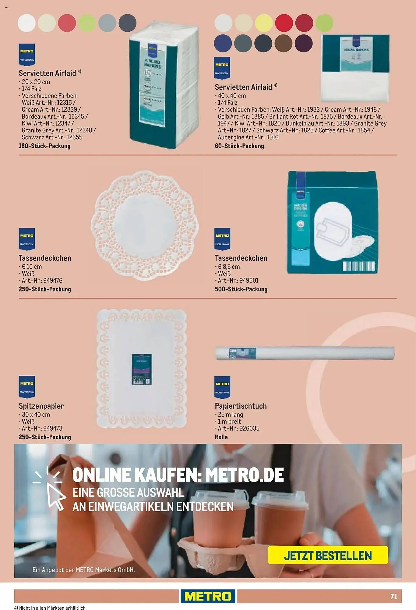 METRO Prospekt von 15. Juni bis 31. August 2026 - Prospekt seite 71