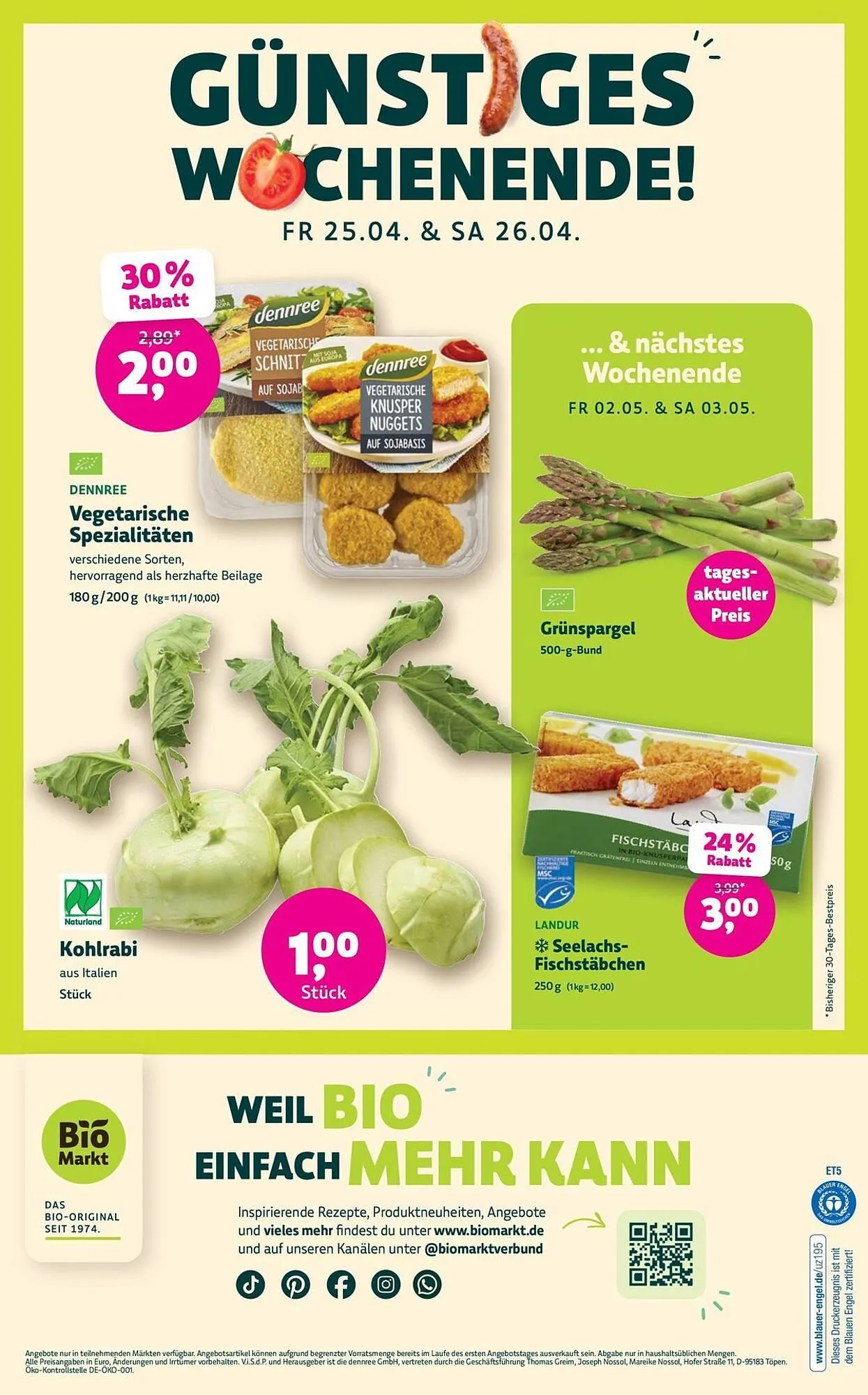 Aleco Biomarkt Prospekt von 23. April bis 6. Mai 2025 - Prospekt seite 12