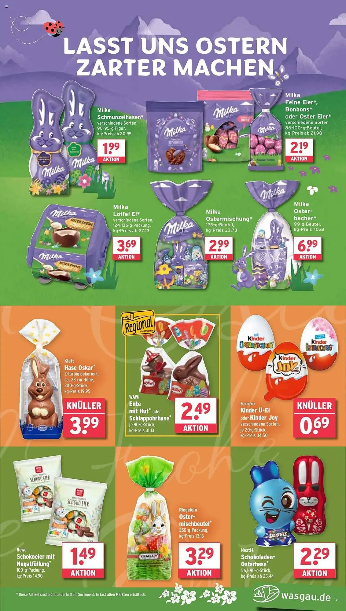 Wasgau Prospekt von 14. April bis 19. April 2025 - Prospekt seite 13