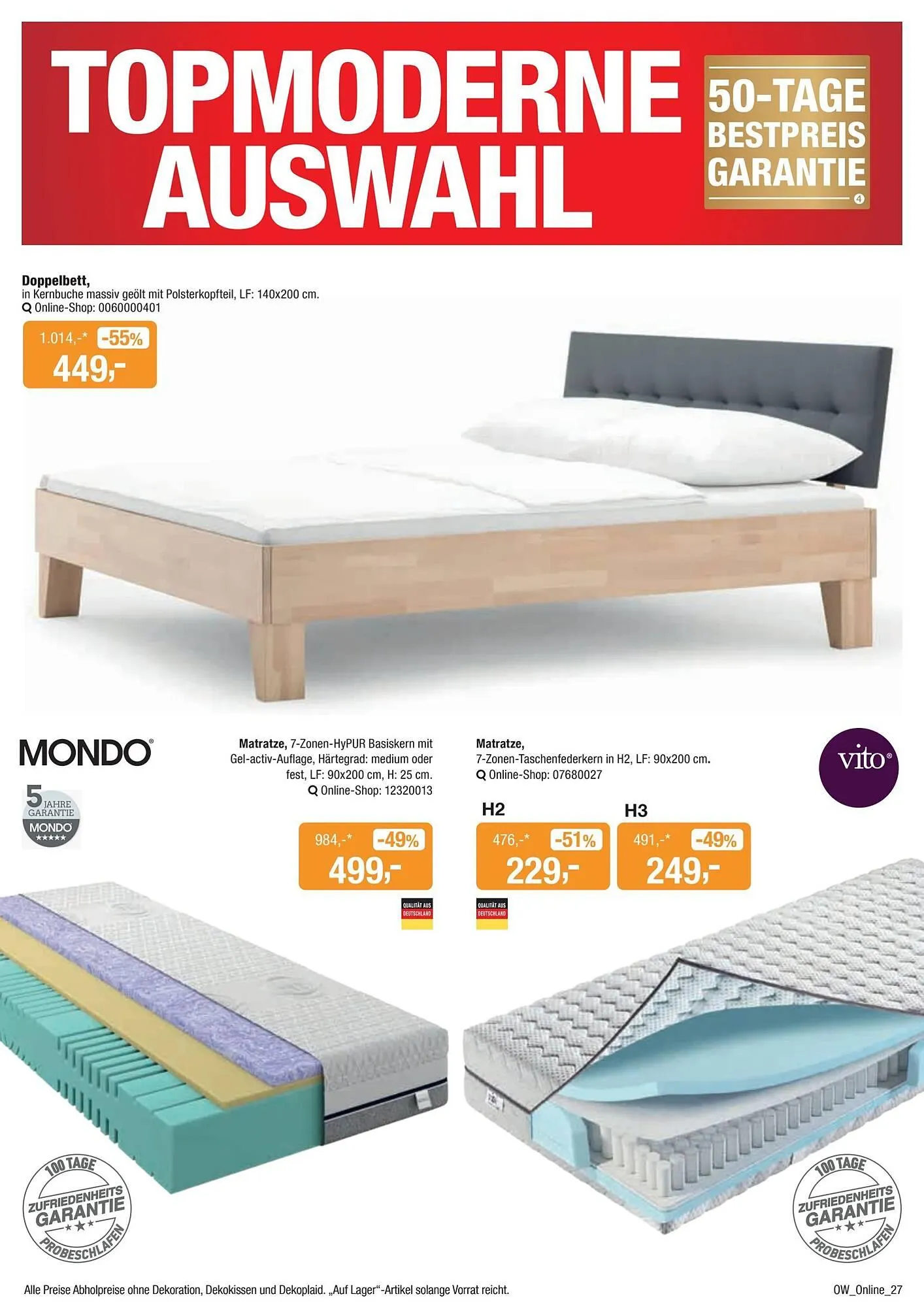 Opti Wohnwelt Prospekt von 9. Dezember bis 19. Dezember 2026 - Prospekt seite 27