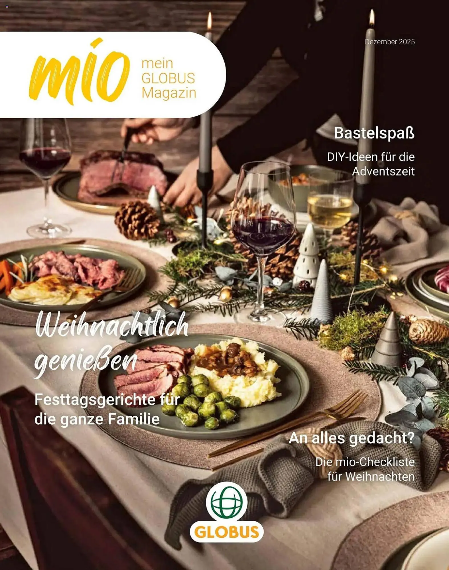 Globus Mio Magazin von 1. Dezember bis 31. Dezember 2025 - Prospekt seite 1