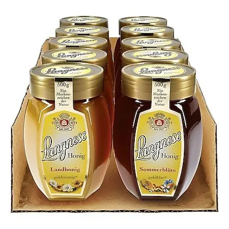 Langnese Honig Feine Auslese 500 g, verschiedene Sorten, 10er Pack