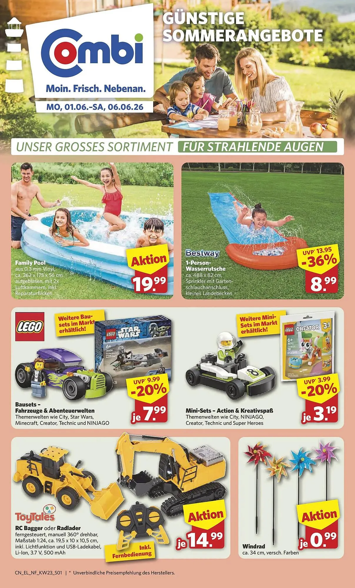 Combi Prospekt von 1. Juni bis 6. Juni 2026 - Prospekt seite 1