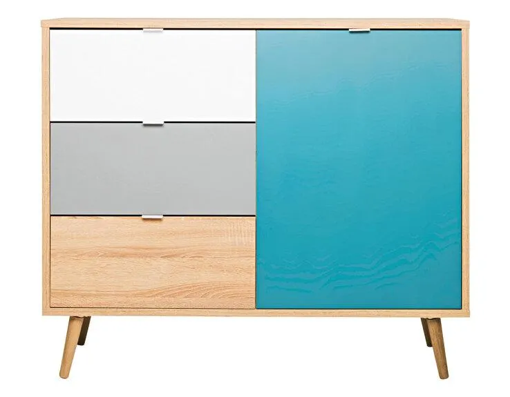 Kommode CUBA 1 mehrfarbig 103 x 87 cm