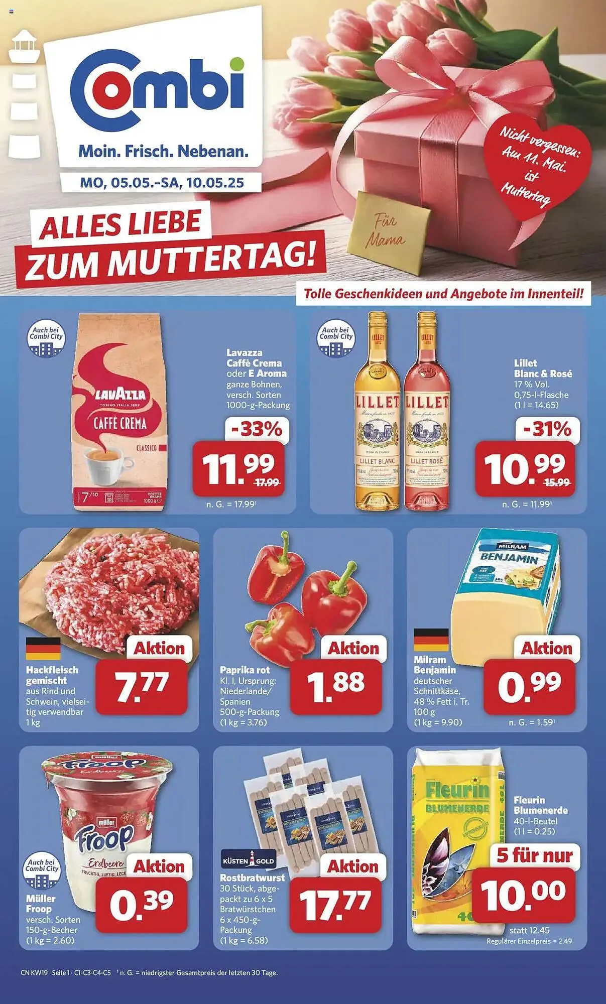Combi Prospekt von 5. Mai bis 10. Mai 2025 - Prospekt seite 1