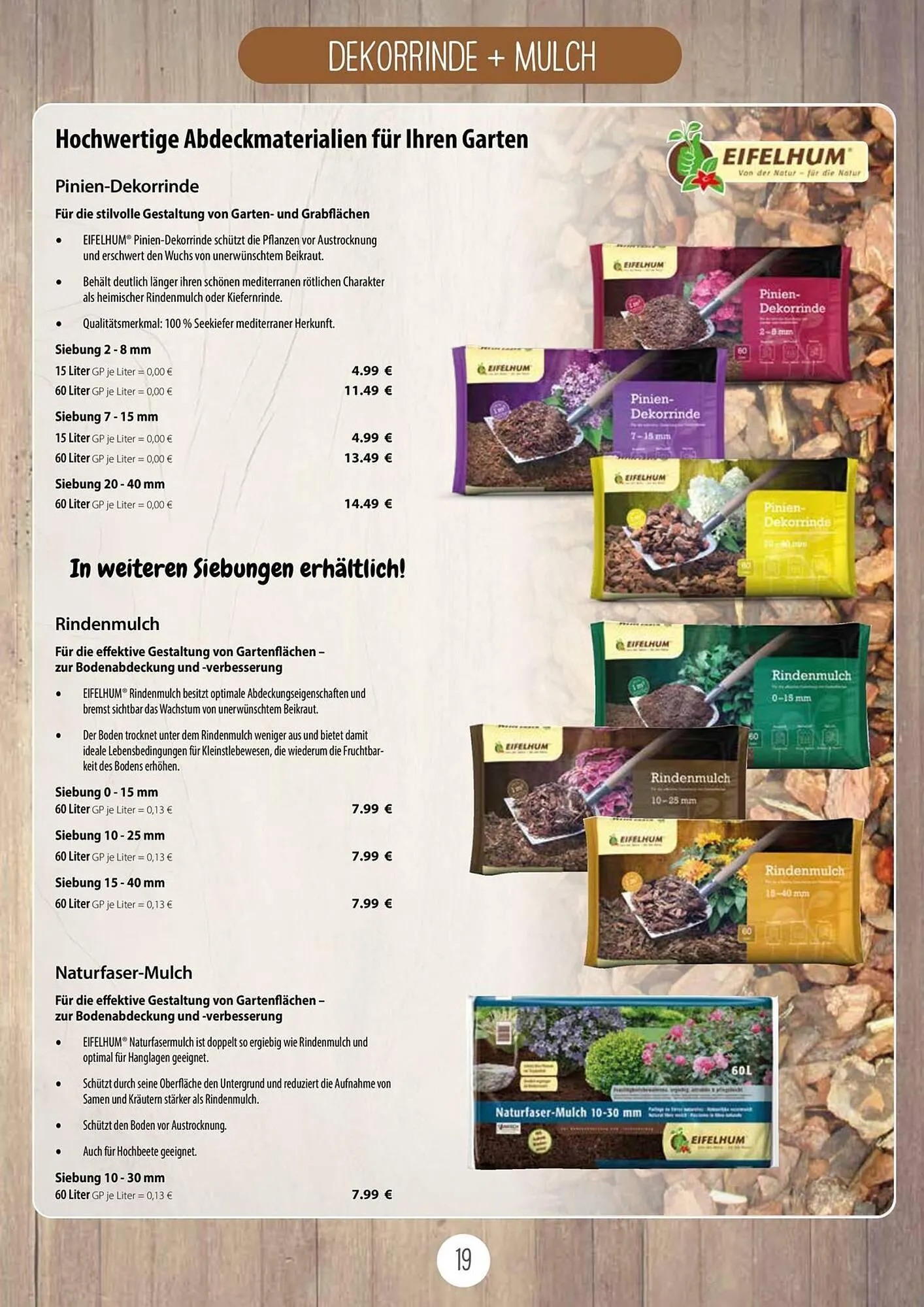 Kiebitzmarkt Prospekt von 16. April bis 31. August 2025 - Prospekt seite 19