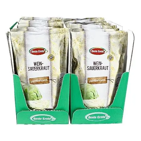 Beste Ernte Weinsauerkraut 500 g, 20er Pack