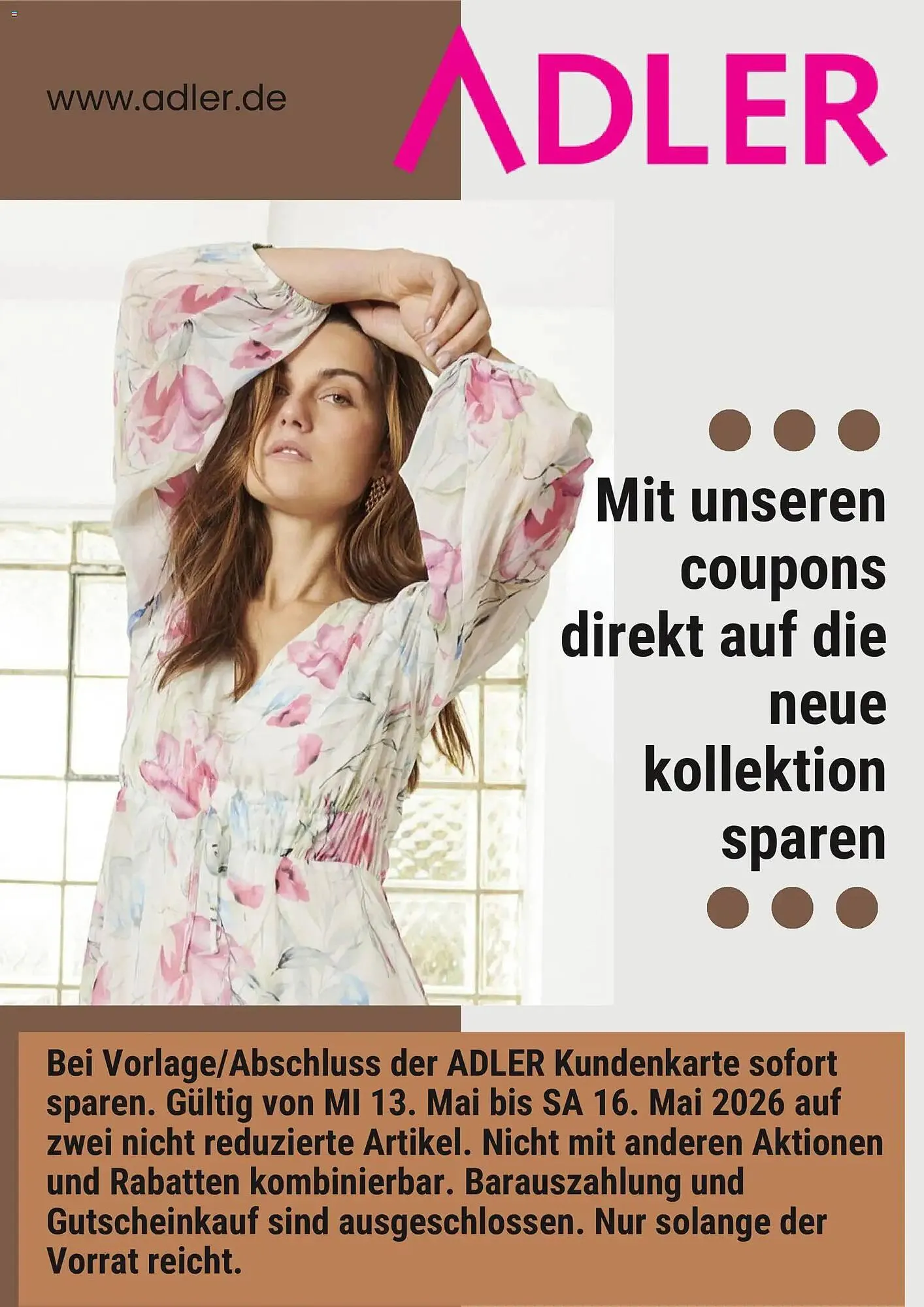 Adler Prospekt von 8. Mai bis 11. Juni 2026 - Prospekt seite 1