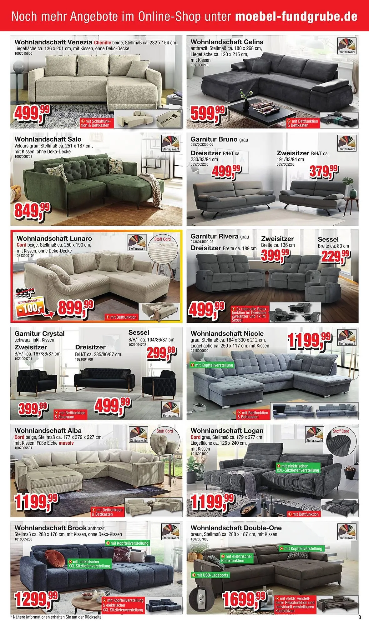 Möbelfundgrube Prospekt von 26. Februar bis 11. März 2026 - Prospekt seite 3