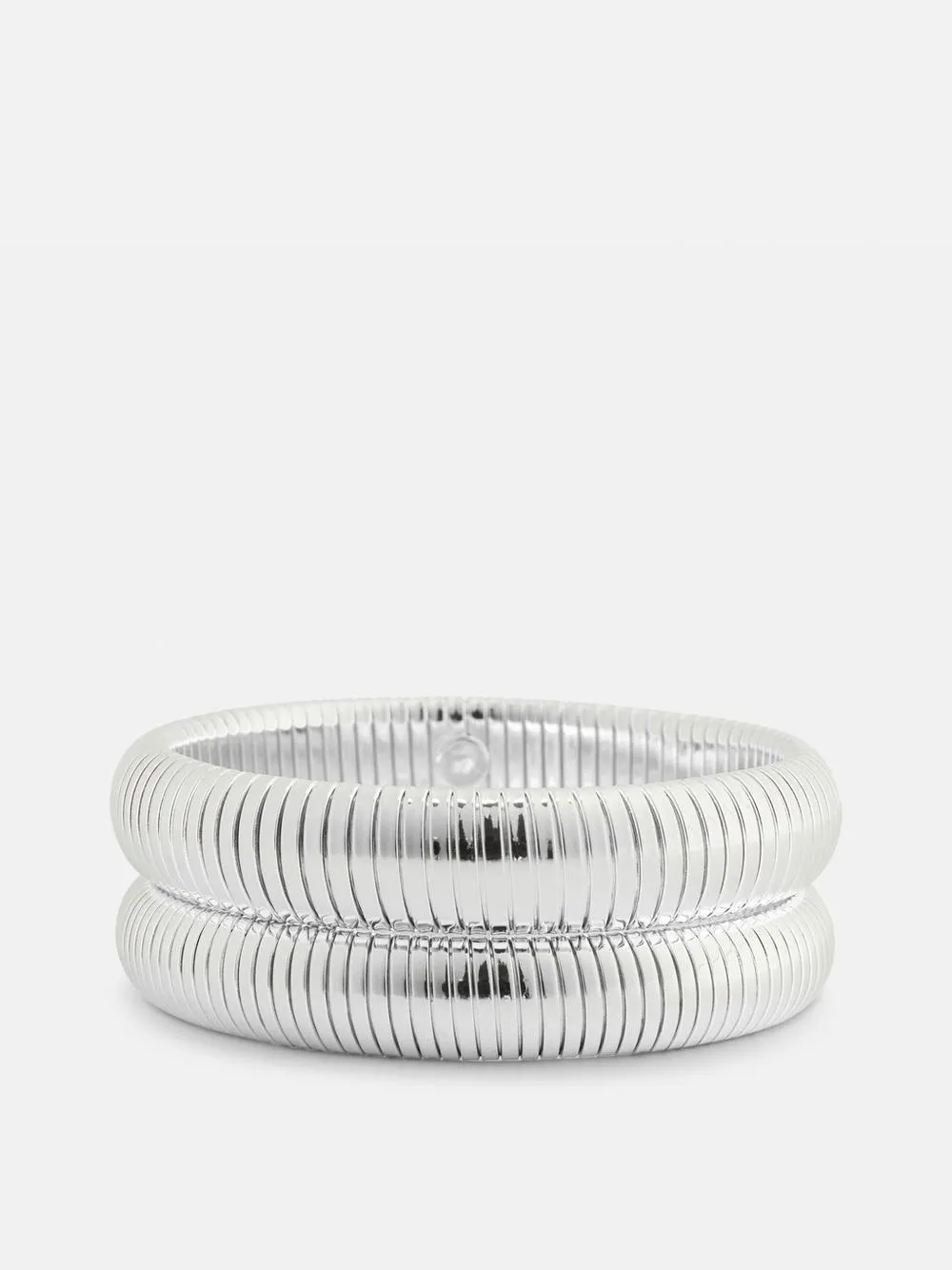 Geriffelte Armbänder, 2er-Pack