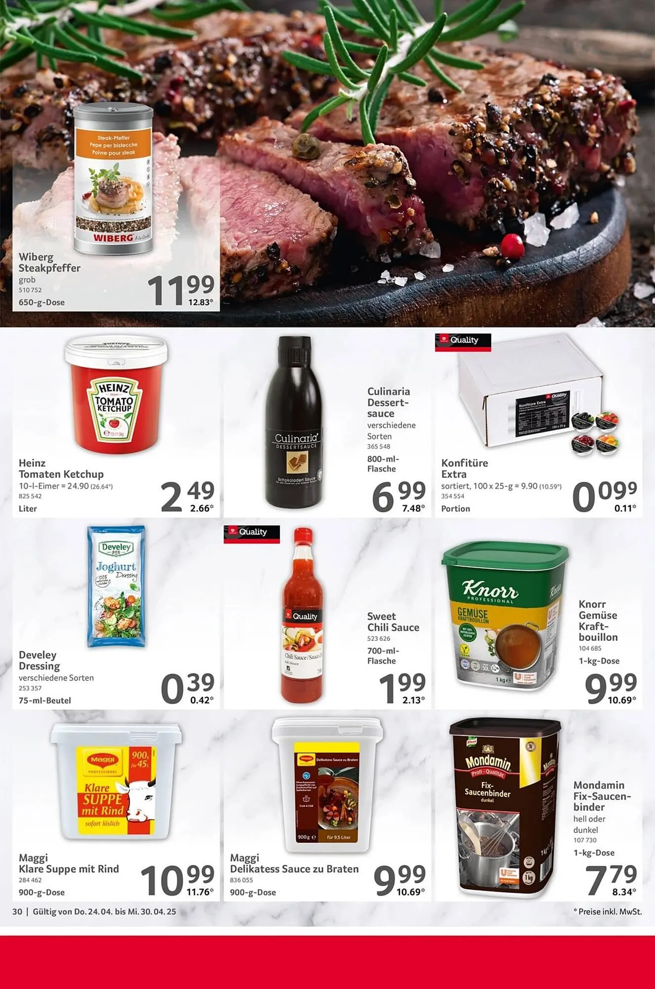 Selgros Prospekt von 24. April bis 30. April 2025 - Prospekt seite 30