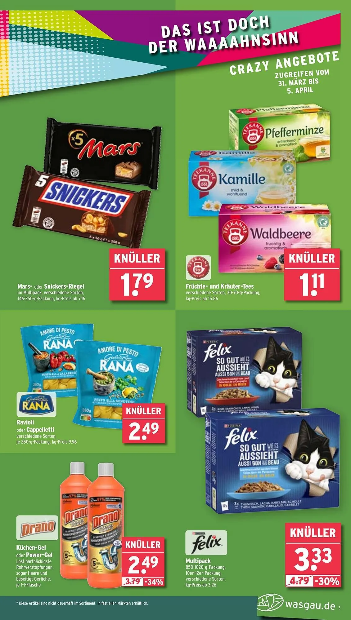 Wasgau Prospekt von 31. März bis 5. April 2025 - Prospekt seite 3
