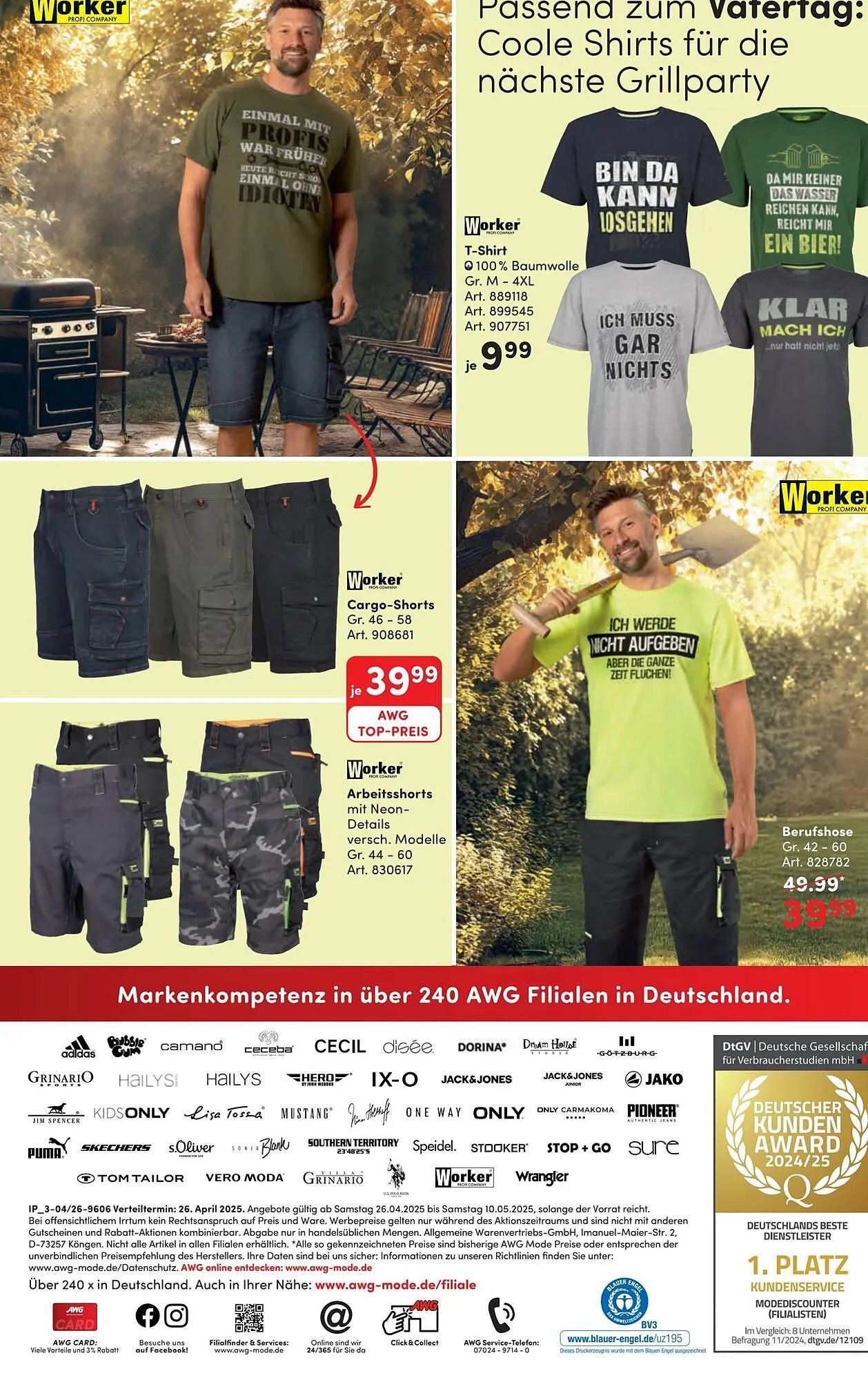 AWG Mode Prospekt von 26. April bis 11. Mai 2025 - Prospekt seite 16