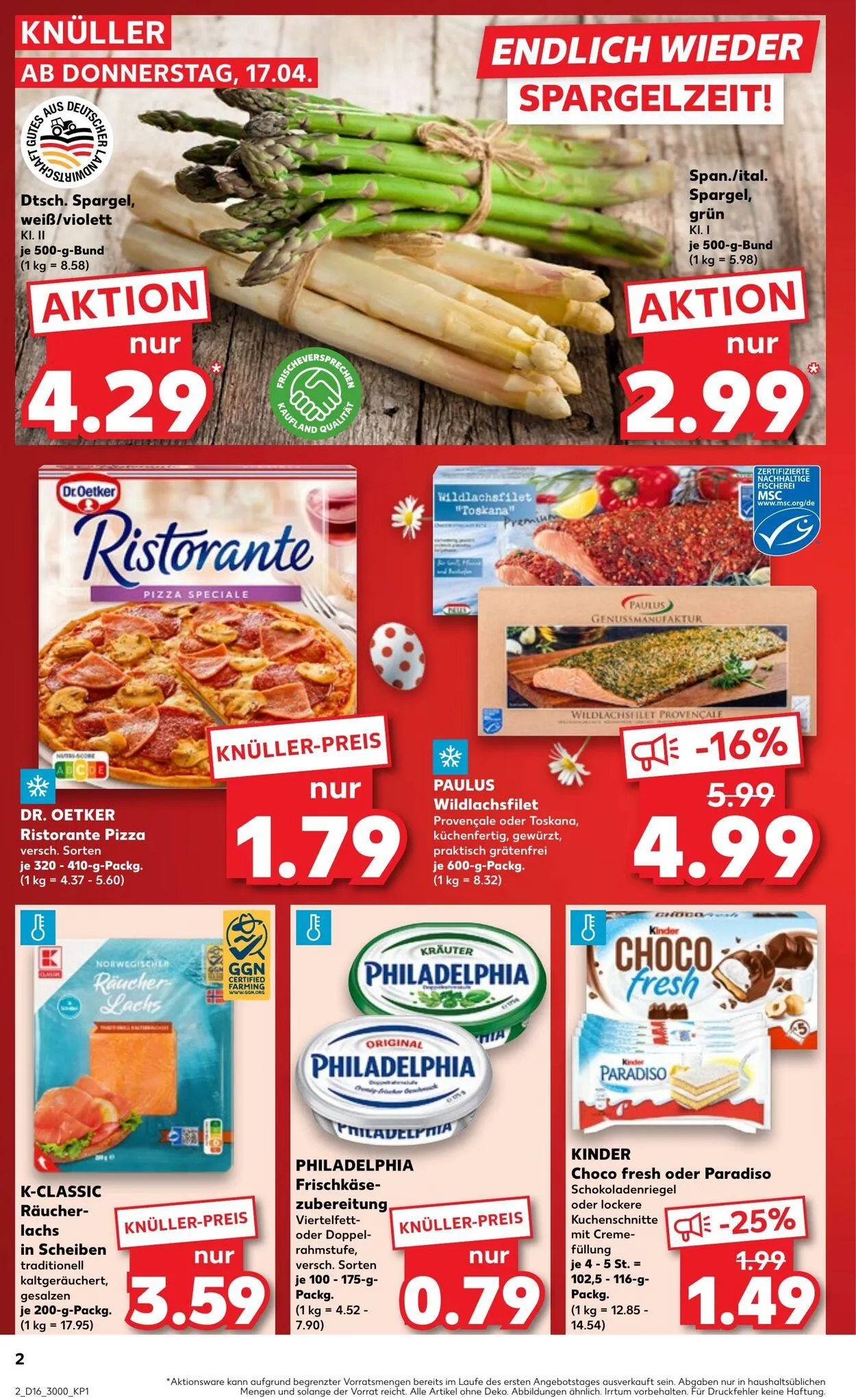 Kaufland - Bergen von 17. April bis 23. April 2025 - Prospekt seite 2