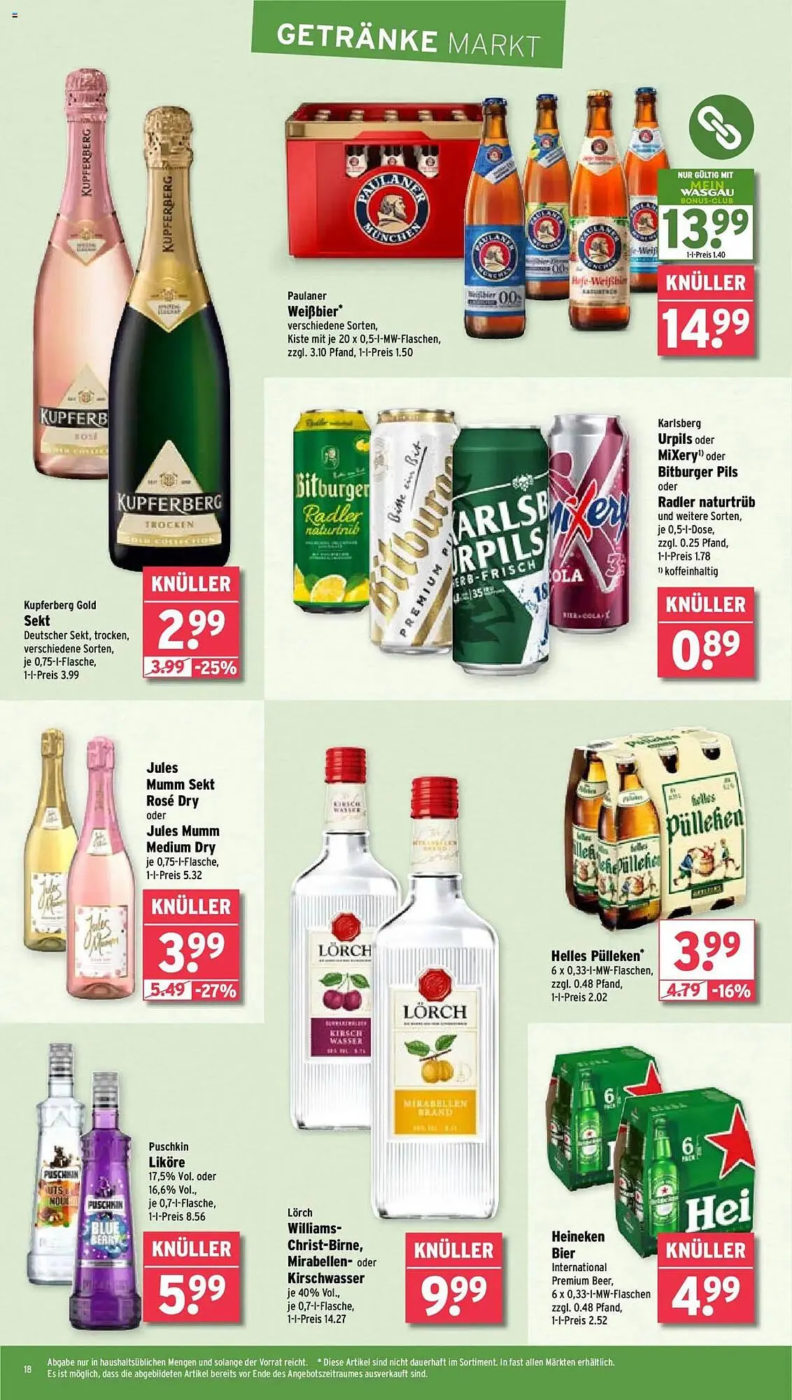 Wasgau Prospekt von 22. April bis 27. April 2025 - Prospekt seite 18