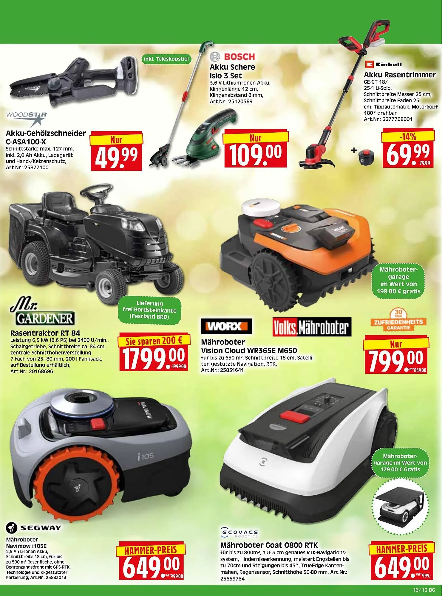 Herkules Baumarkt Prospekt von 13. April bis 18. April 2026 - Prospekt seite 12