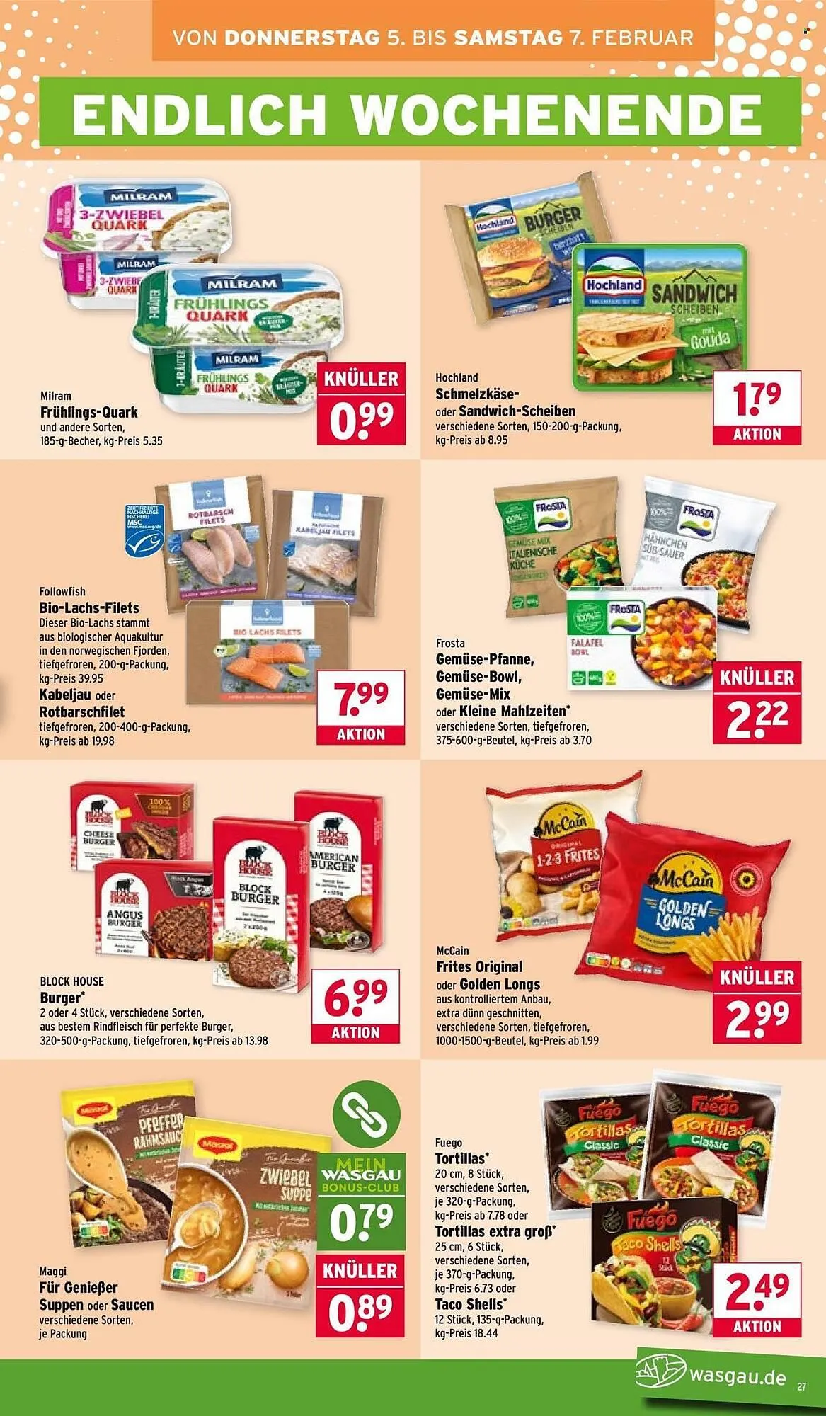 Wasgau Prospekt von 2. Februar bis 7. Februar 2026 - Prospekt seite 27