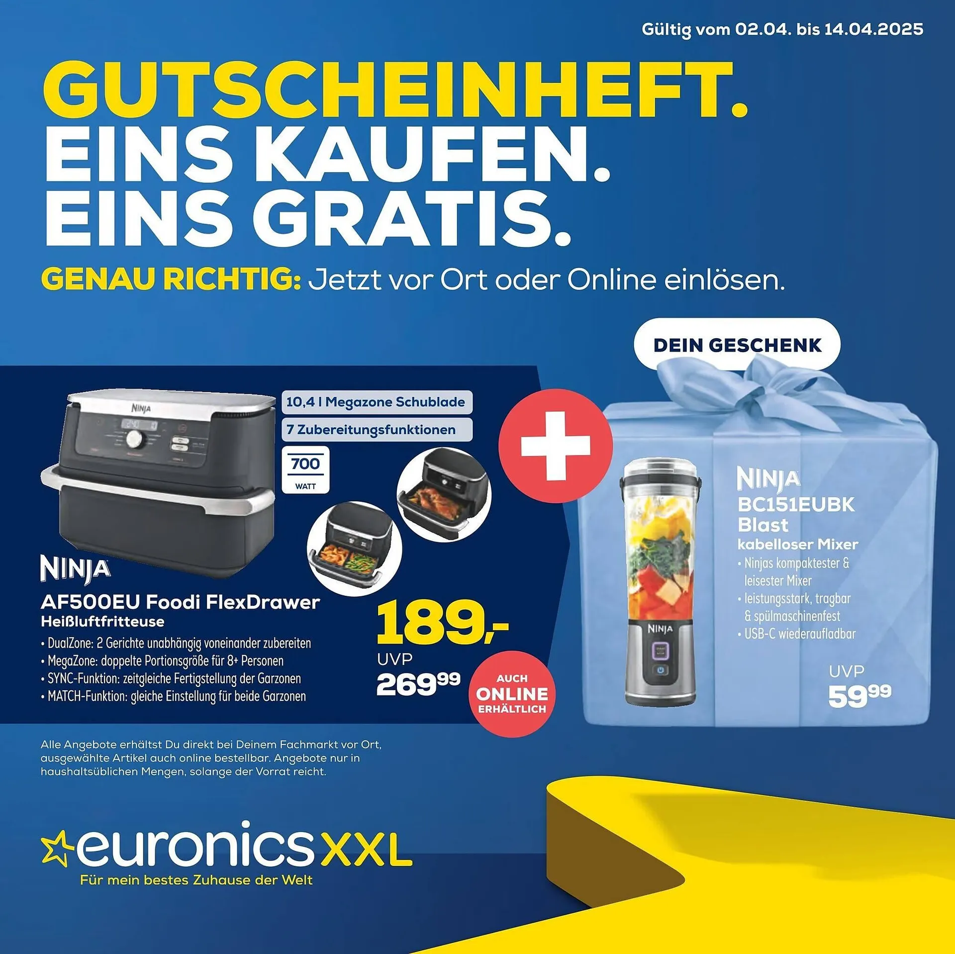 Euronics Prospekt von 2. April bis 14. April 2025 - Prospekt seite 1