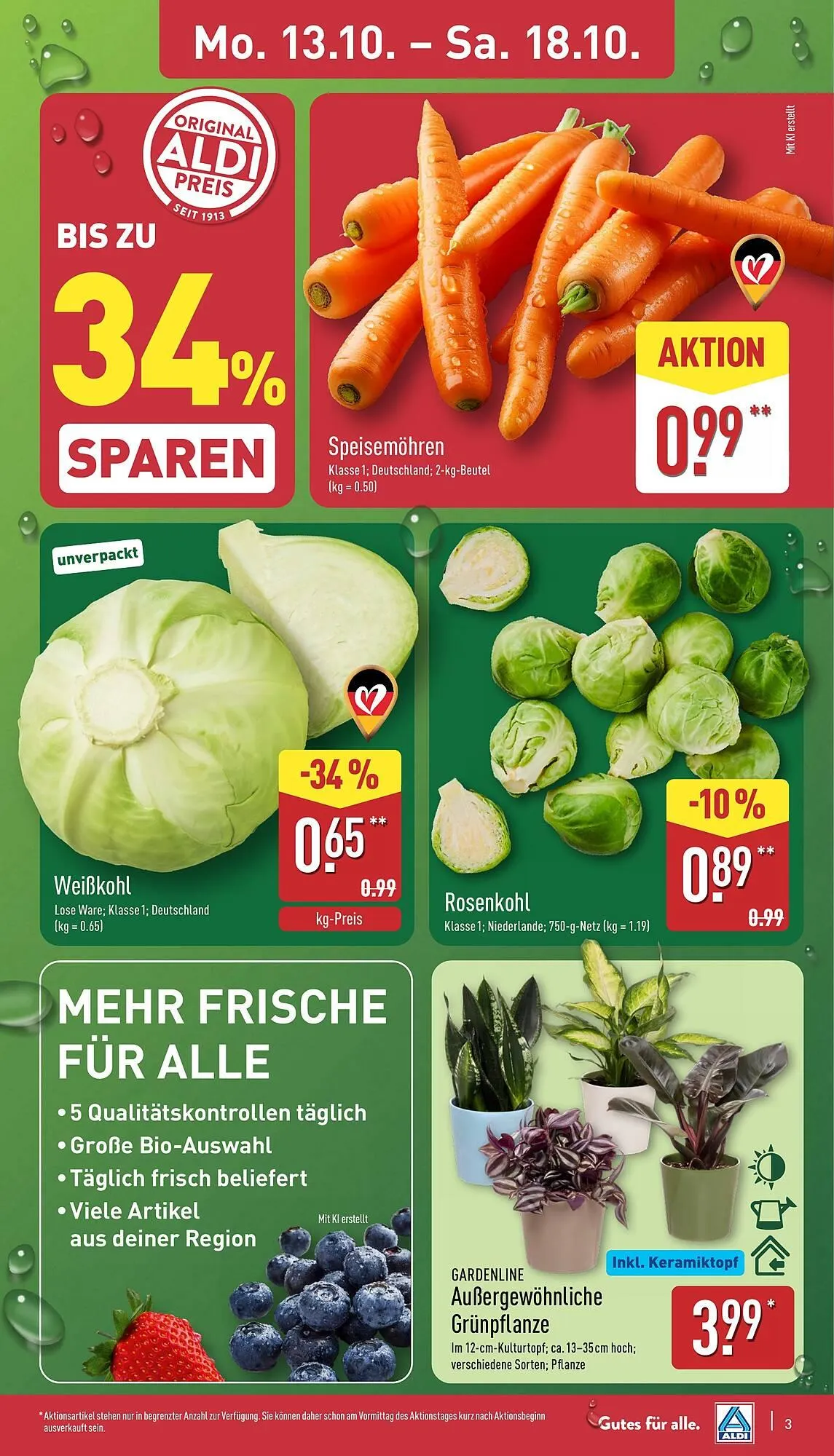 Aldi Nord Prospekt von 13. Oktober bis 19. Oktober 2025 - Prospekt seite 3