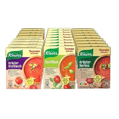Knorr Tomate al Gusto 370g sortiert, 24er Pack