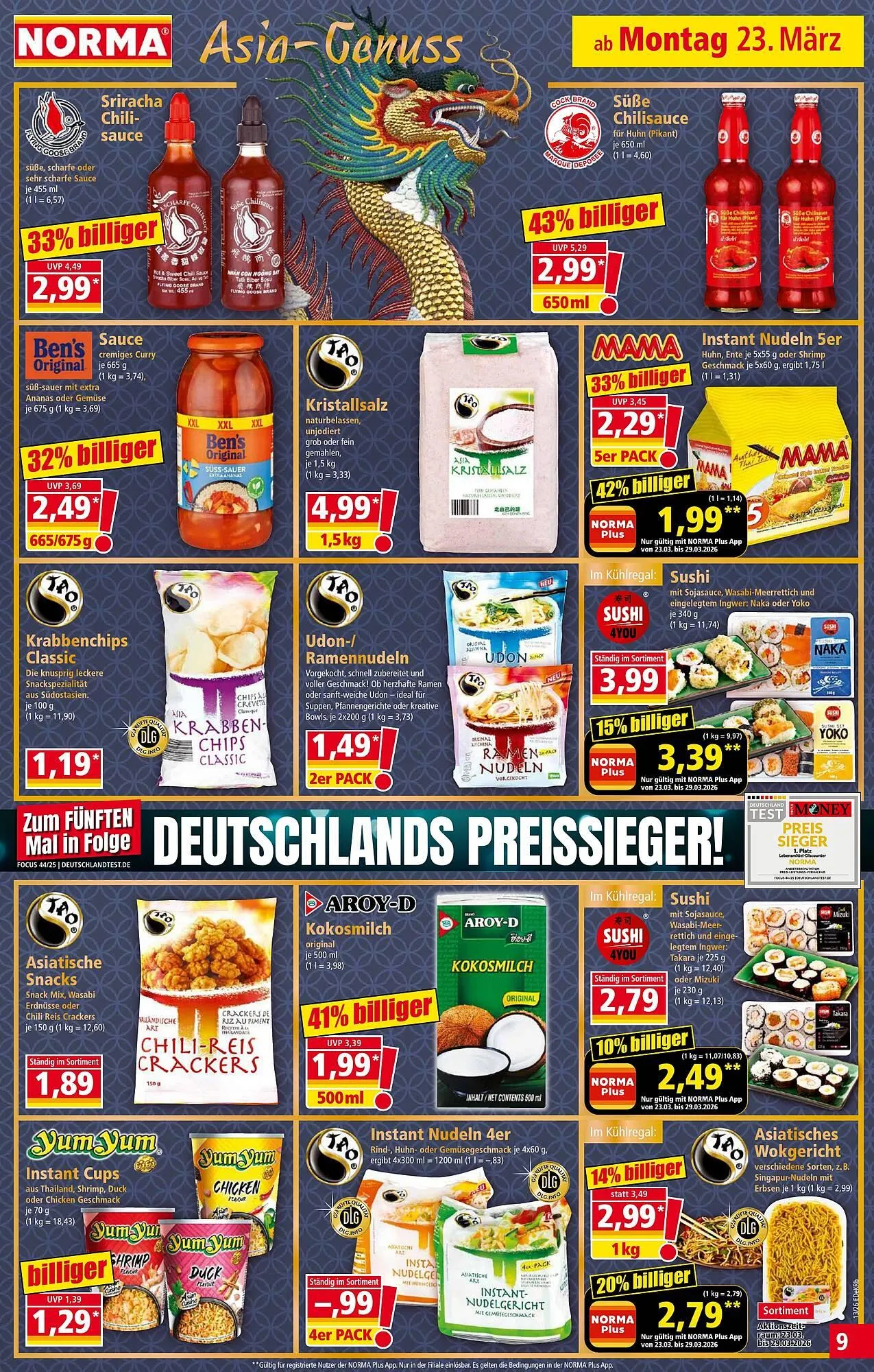 Norma Prospekt von 23. März bis 29. März 2026 - Prospekt seite 9