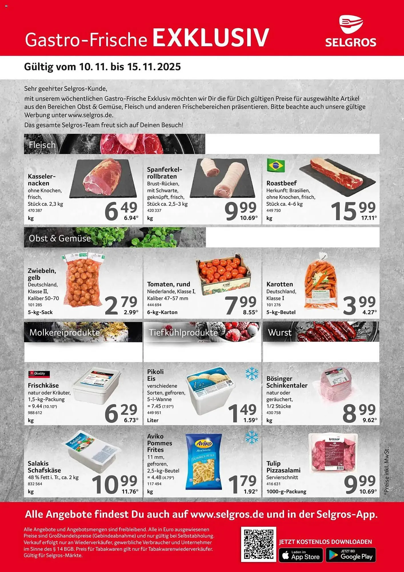 Selgros Prospekt von 10. November bis 15. November 2025 - Prospekt seite 1