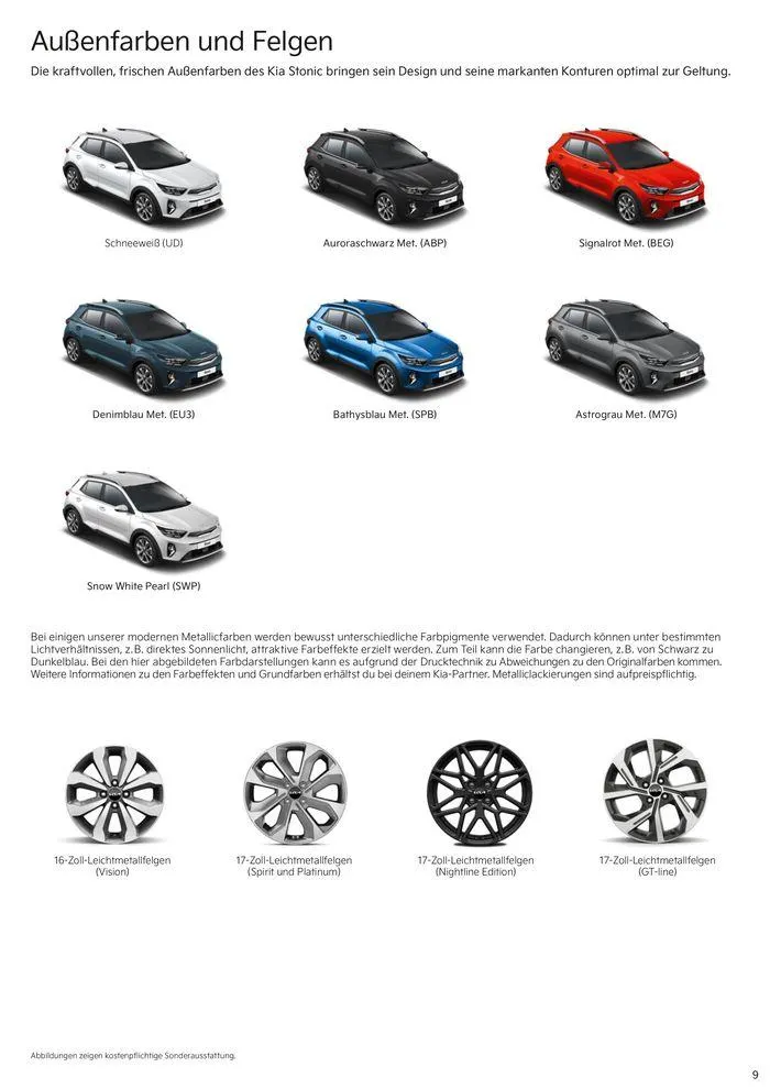 KIA Stonic von 3. September bis 3. September 2025 - Prospekt seite 9