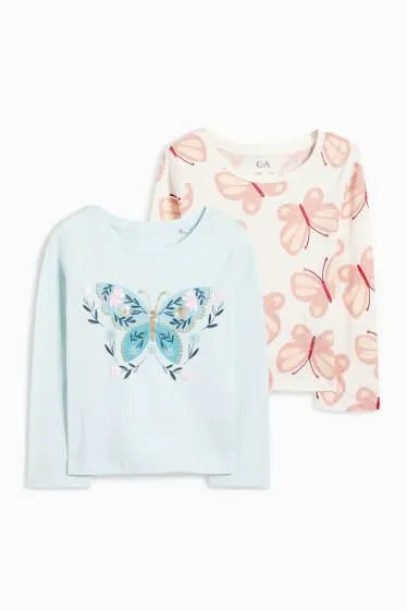 Multipack of 2 - butterfly - long sleeve top