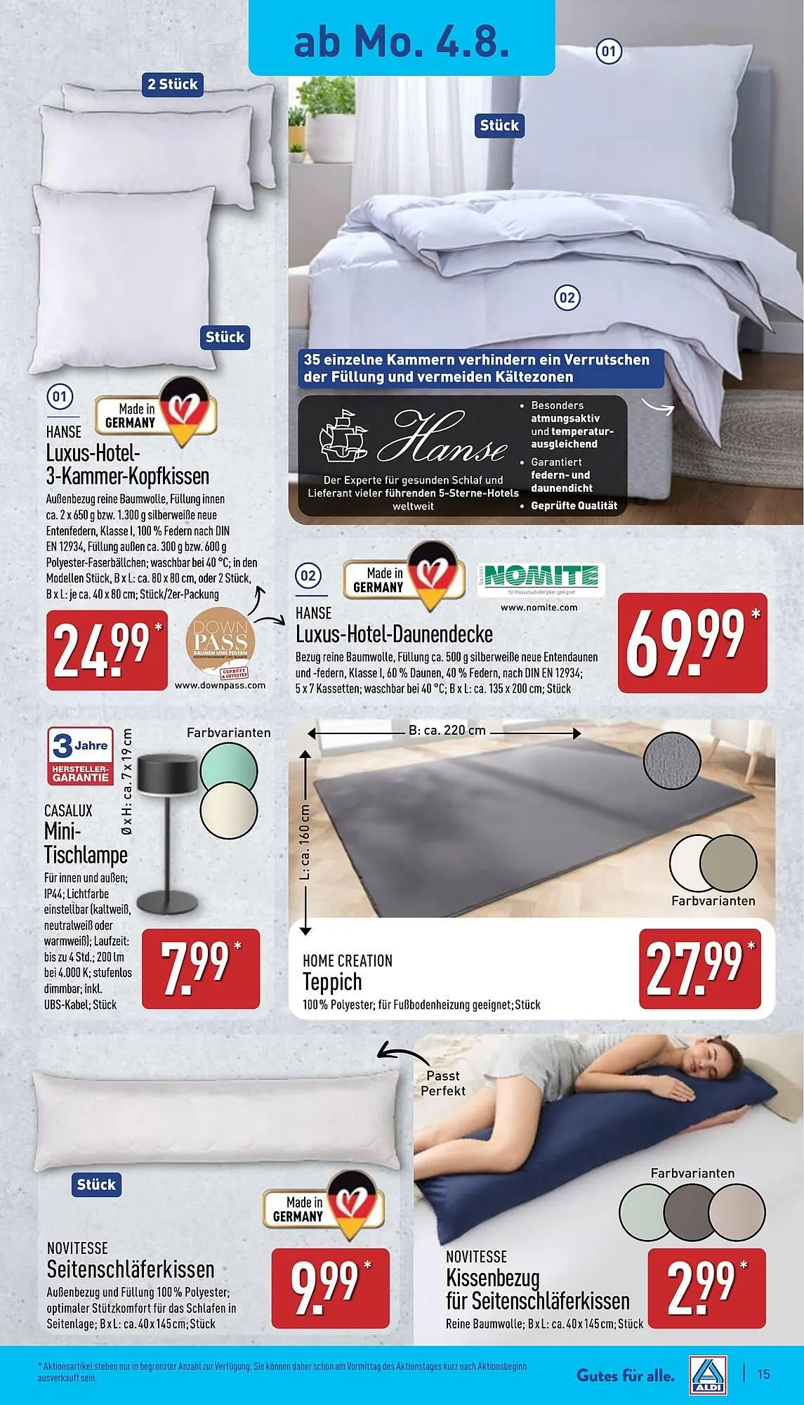 Aldi Nord Prospekt von 4. August bis 9. August 2025 - Prospekt seite 15