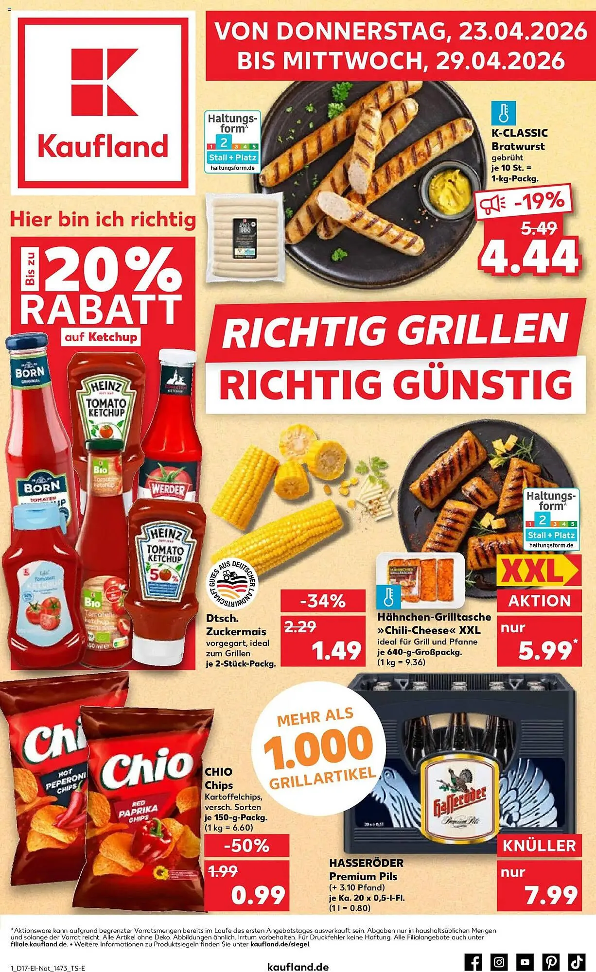 Kaufland Prospekt von 23. April bis 29. April 2026 - Prospekt seite 1