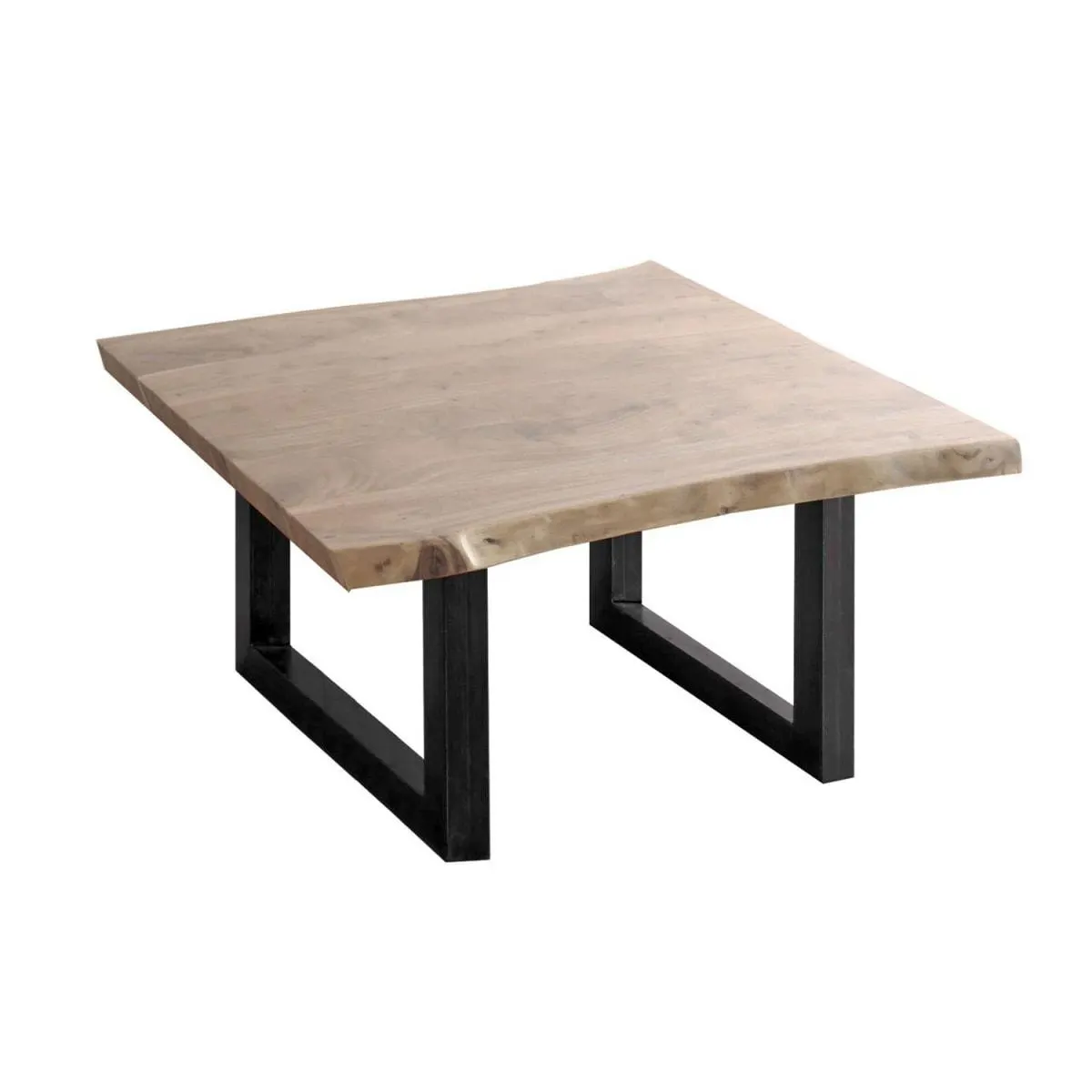 Couchtisch JOHNSON 80 x 40 x 80 cm Akazienholz Hela braun