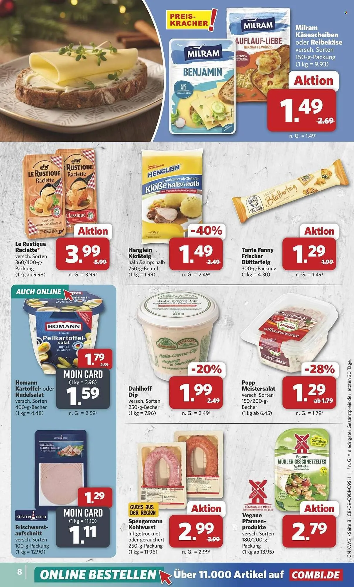 Combi Prospekt von 15. Dezember bis 20. Dezember 2025 - Prospekt seite 8