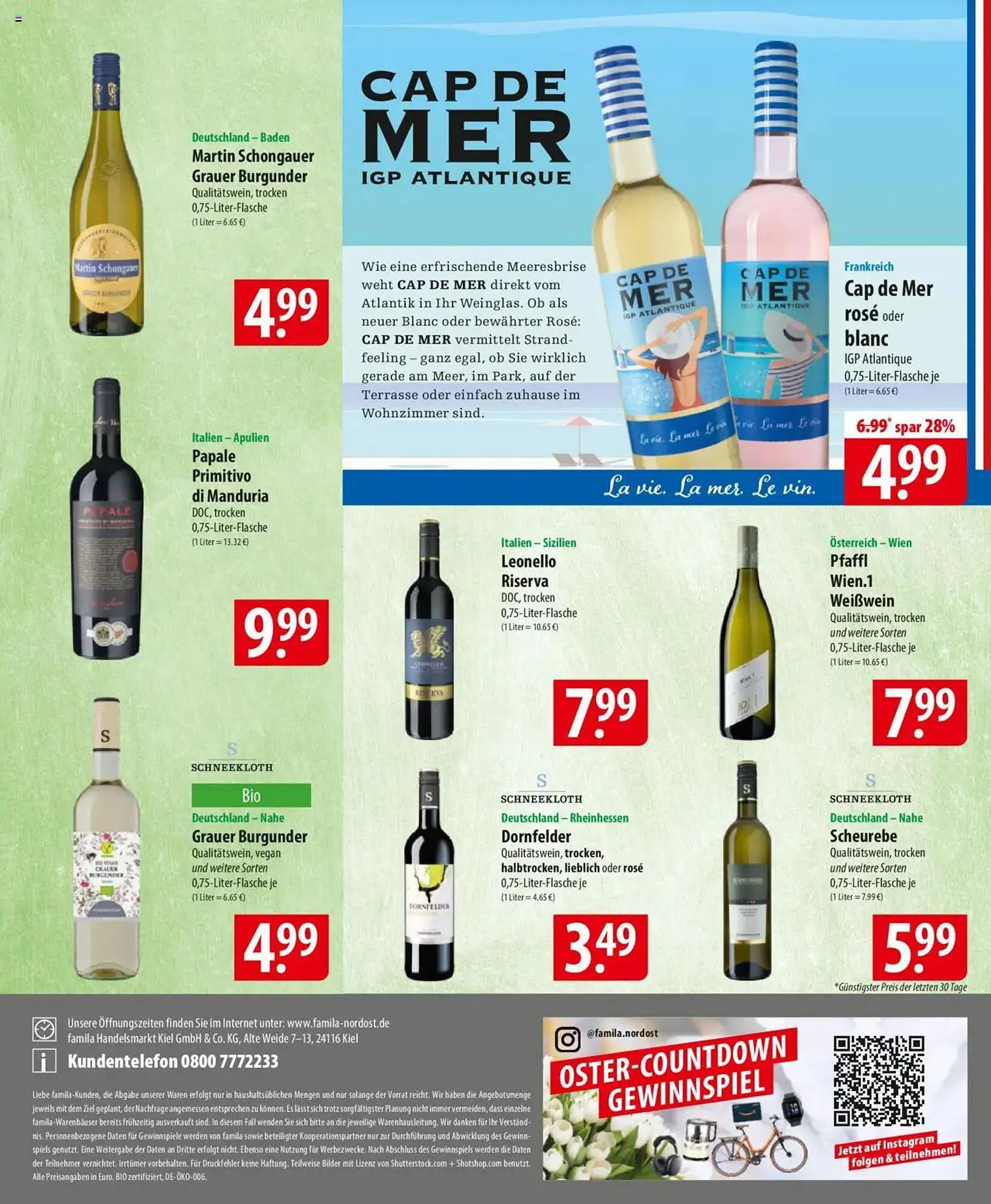 Famila Nord Ost Prospekt von 14. April bis 19. April 2025 - Prospekt seite 28