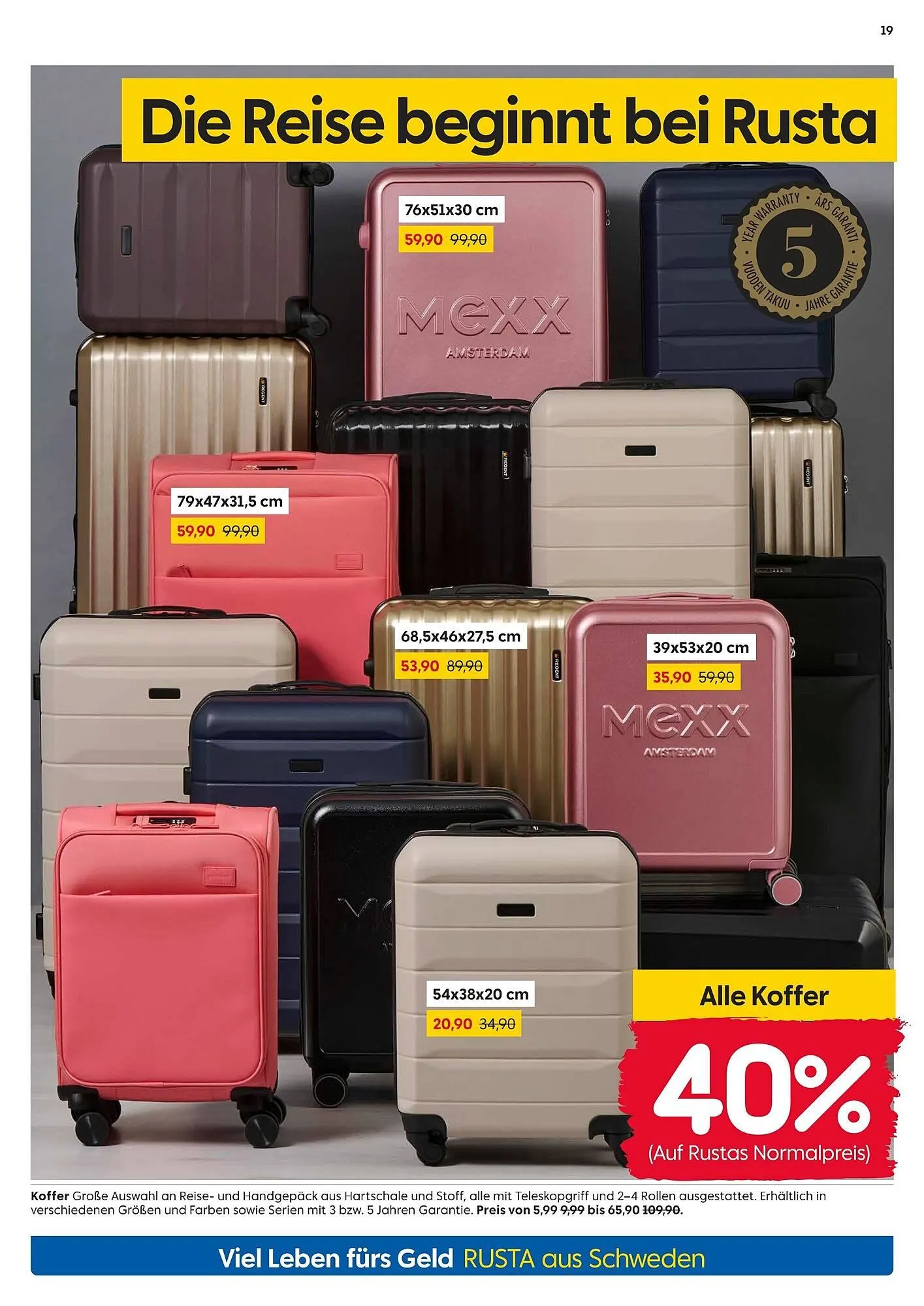 Rusta Prospekt von 24. Mai bis 30. Mai 2025 - Prospekt seite 19