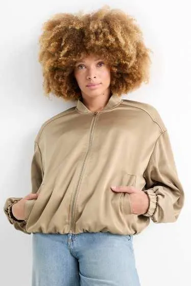Satin bomber jacket