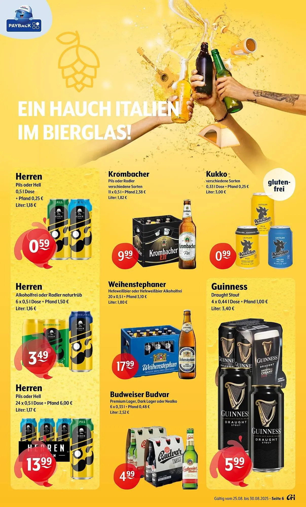 Getränke Hoffmann Prospekt von 25. August bis 30. August 2025 - Prospekt seite 6