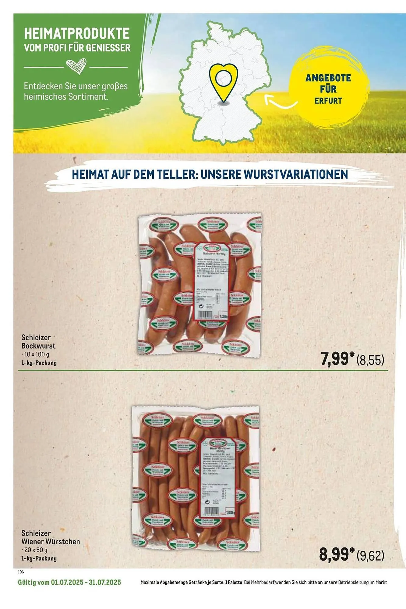 METRO Prospekt von 1. Juli bis 31. Juli 2025 - Prospekt seite 116