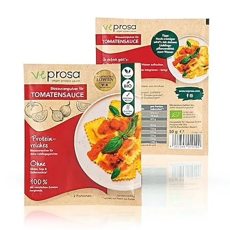 Veprosa Pulver vegane Proteinsoße 50g - versch. Sorten - Tomate